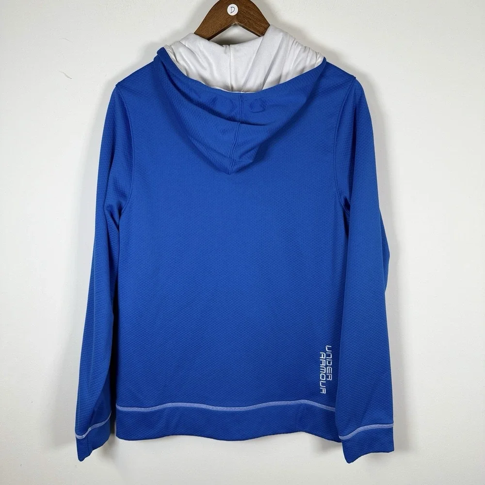 Men's Under Armour Full Zip Jacket Hooded Royal.‎ Our Textured Small Loose FIt